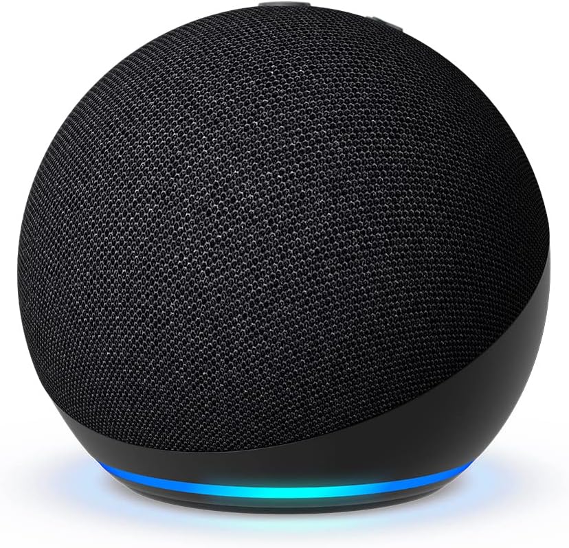 This image shows a smart speaker, which is a type of wireless speaker and voice command device with an integrated virtual assistant that offers interactive actions and hands-free activation with the help of one 