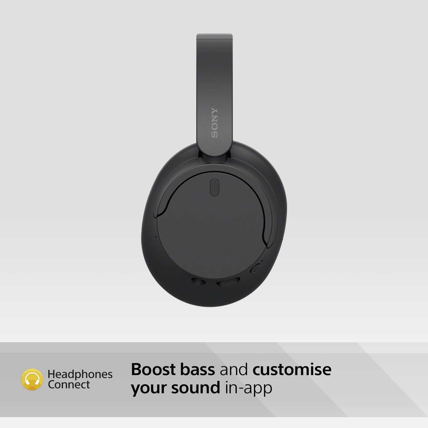 This image shows a black over-ear Sony WH-CH720N headphones.